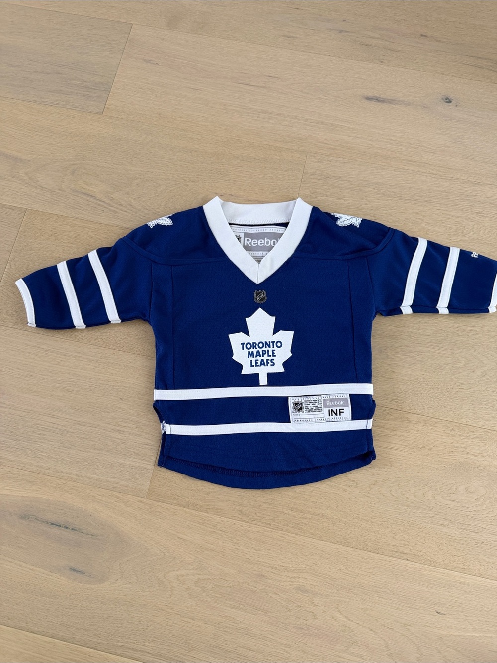 Reebok Blue and White Toronto Maple Leafs Infant Hockey Jersey